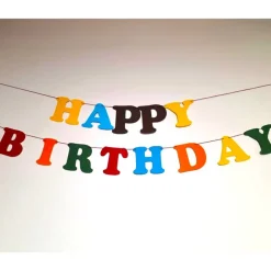 Personalisierbare bunte Happy Birthday Buchstabengirlande