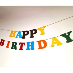 Personalisierbare bunte Happy Birthday Buchstabengirlande