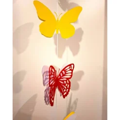 Personalisierbare 3D Schmetterline Girlande mit Wunschfarbe