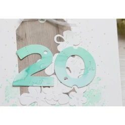 Personalisierbare Geburtstagskarte mit Aquarell-Blüten – Handgemacht & Einzigartig