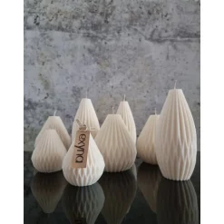 Personalisierbare Geschenkbox mit handgegossenen Sojawachskerzen – Minimalistisch