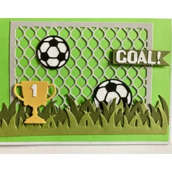 Personalisierbare Glückwunschkarte zum Geburtstag für Fussballfans Trendsport Handarbeit