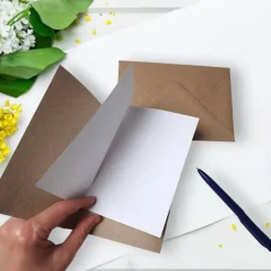 Personalisierbare Glückwunschkarte Taufe, Kommunion & Firmung – Handgemachte Klappkarte mit gehäkelten Fischen & Umschlag