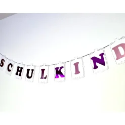 Personalisierbare Schulkind Girlande/ Endlich Schulkind/ Einschulung Deko