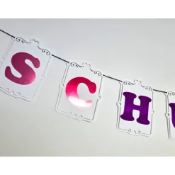 Personalisierbare Schulkind Girlande/ Endlich Schulkind/ Einschulung Deko