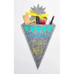 Personalisierbare Schultüte aus Filz – Geschenk zum Schulanfang, beplottet, viele Designs