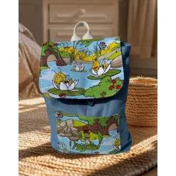 Personalisierbarer Kindergartenrucksack - Biene Maja personalisierbar mit Namen - Rucksack in Wunschfarbe aus Canvas