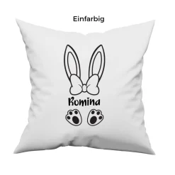 Personalisierbares Bügelbild mit Namen & Hasenohren // Perfekt zum Osterbasteln mit Kindern
