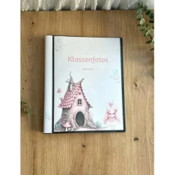 personalisierbares Fotoalbum zur Aufbewahrung von Klassenfotos im Kunststoff Hardcover, mit 20 dokumentenechten Folien