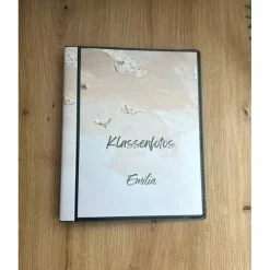 personalisierbares Fotoalbum zur Aufbewahrung von Klassenfotos im Kunststoff Hardcover, mit 20 dokumentenechten Folien
