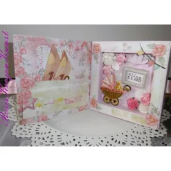 Personalisierbares Geldgeschenk * Taufe * Geburt * Babyparty * Deko zur Taufe/Geburt/Babyparty * 3D-Shadowbox * Taufpate