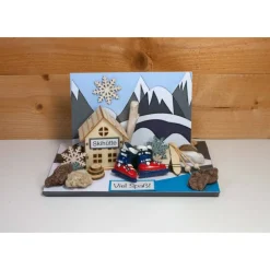 Personalisierbares Ski Geldgeschenk Gutschein 3D Karte Männer Geschenk Ruhestand Geld verschenken, Kleinigkeiten von NB