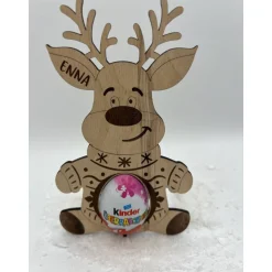 personalisiert, Rentier für ein schokoei, Weihnachten