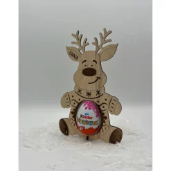 personalisiert, Rentier für ein schokoei, Weihnachten