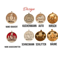 Personalisiert Weihnachtsdeko l weihnachtsdeko holz baum / weihnachtsschmuck /weihnachtsbaumkugeln l weihnachtsdeko holz