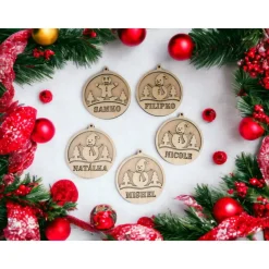 Personalisiert Weihnachtsdeko l weihnachtsdeko holz baum / weihnachtsschmuck /weihnachtsbaumkugeln l weihnachtsdeko holz