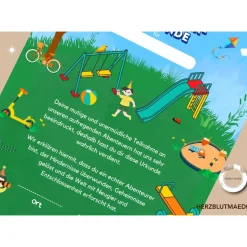Personalisierte Abenteurer Urkunde für Kindergeburtstag | Spielplatz | Digitale Datei | DIN A4 | Mitgebsel
