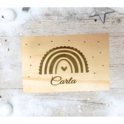 Personalisierte Box/ Regenbogen Geschenkebox für verschiedene Anlässe wie Hochzeit, Geburtstag, Taufe, Weihnac