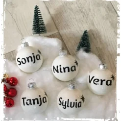 Personalisierte Christbaumkugel aus Glas!