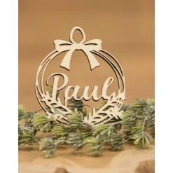 Personalisierte Christbaumkugeln / Weihnachtskugeln aus Holz / Weihnachtsgeschenk / Weihnachtsbaumschmuck