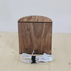 Personalisierte 3D Lithophan Lampe mit LED & Altholzrahmen – Dein Foto als leuchtendes Unikat – Handmade Nachttischlampe Geschenk