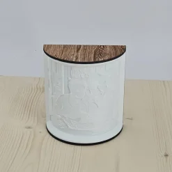 Personalisierte 3D Lithophan Lampe mit LED & Altholzrahmen – Dein Foto als leuchtendes Unikat – Handmade Nachttischlampe Geschenk