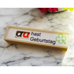 Personalisierte Duplobox aus umweltfreundlichem Bio-Filament – Geschenkbox individuell beschriftet