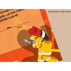 Personalisierte Feuerwehr Urkunde für Feuerwehrparty in A4 - Ideales Geburtstags-Mitgebsel als Download