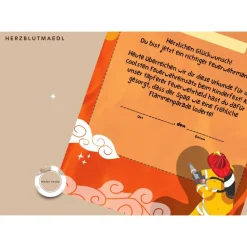 Personalisierte Feuerwehr Urkunde für Feuerwehrparty in A4 - Ideales Geburtstags-Mitgebsel als Download