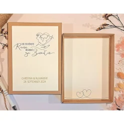 Personalisierte Geldgeschenkbox zur Hochzeit – Geschenkbox für Reiseliebhaber & Ehejubiläum