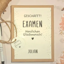 Personalisierte Geschenkbox zum Examen– Geldgeschenk zum bestandenen Abschluss