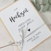 Personalisierte Geschenkbox Zur Hochzeit mit Trockenblumenstrauß - Geldgeschenk - NATUR