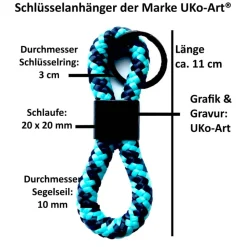 Personalisierte Geschenke zur Konfirmation & Firmung – Schlüsselanhänger Christophorus mit Gravur