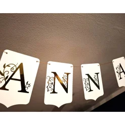 Personalisierte Girlande/ Banner/Wimpelkette/ Edlen Girlande