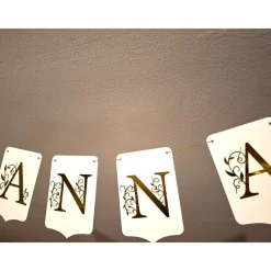 Personalisierte Girlande/ Banner/Wimpelkette/ Edlen Girlande