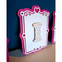 Personalisierte Girlande/Kinderzimmer Dekoration/Taufe/Geburtstag/Kommunion