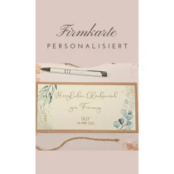 Personalisierte Glückwunschkarte zur Firmung – Handgemachte Geschenkkarte mit Namen & Datum