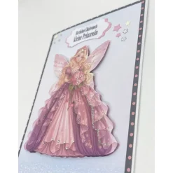 Personalisierte Glückwunschkarte Prinzessin – Handgefertigte Karte zum Kindergeburtstag für Mädchen