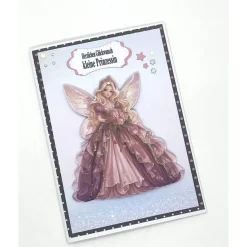 Personalisierte Glückwunschkarte Prinzessin – Handgefertigte Karte zum Kindergeburtstag für Mädchen