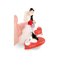 Personalisierte, handgefertigte Holzfiguren als kreatives Geldgeschenk zur Hochzeit