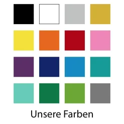 Personalisierte Hochzeitsaufkleber mit Namen – Liebevolle Sticker für Hochzeitsdeko – 60 cm, 16 Farben, wetterfest & abl