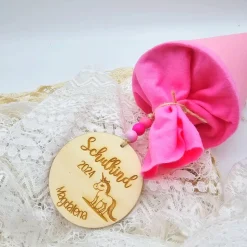 Personalisierte Holzanhänger | Schultüte | Schultütenanhänger | Holzanhänger zur Einschulung | Schulkind 2024