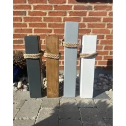 Personalisierte Holzsäule Zuhause – Familien Deko für Eingangsbereich, Geschenk zum Einzug & Hochzeit