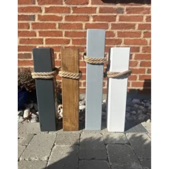 Personalisierte Holzsäule als Geburtstagsgeschenk – Individuelle Dekosäule mit Namen & Datum