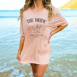 Personalisierte Junggesellinnenabschied T-Shirts, Shirts Für Die Braut Und Crew, Bride and Team, Gruppenshirts für JGA