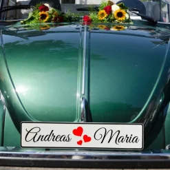 Personalisierte Kennzeichen Just Married / Grod g’heirat  – Hochzeitsauto Schild, Hochzeitsdeko Kennzeichen, Geschenk Br