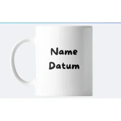 Personalisierte Keramiktasse (325ml) mit Kindermalerei – Einzigartiges Geschenk & Erinnerung