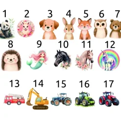 Personalisierte Lesehilfe aus Holz – 17 Motive – Name & Schulkind 2025 – Einschulungsgeschenk