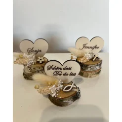 Personalisierte Namensschilder Platzkarten Tischkarten Mitbringsel Gastgeschenk Hochzeit Geburtstag Taufe Konfermation K