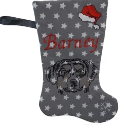 Personalisierte Nikolausstiefel mit  Entlebucher Sennenhund Motiv